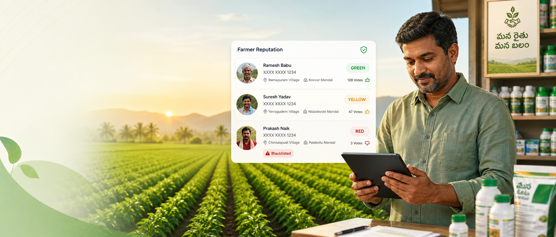 Check Farmer Credit Reputation Before Giving Credit